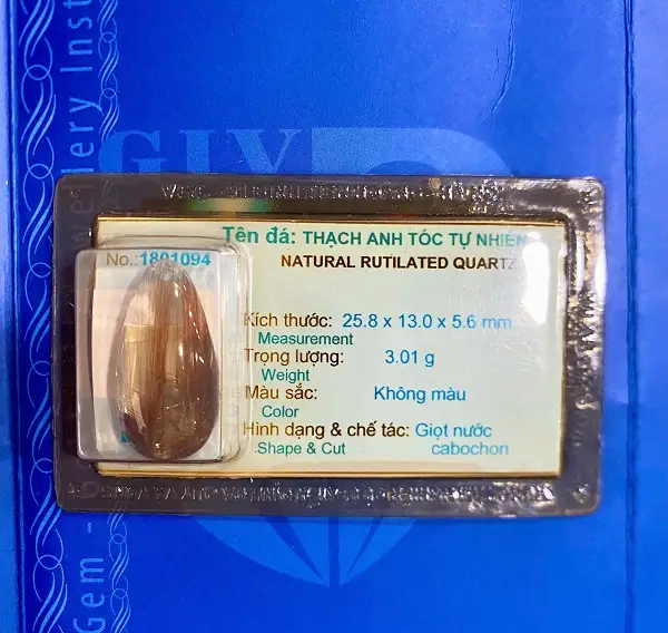 Mặt Đá Thạch Anh Tóc Vàng Cao Cấp - 1801094