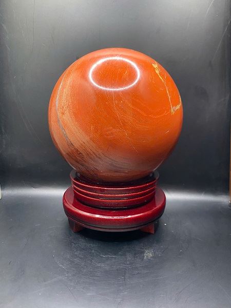 Quả Cầu Đá Ngọc Bích Đỏ (JASPER) Tự Nhiên Cao Cấp - 168477