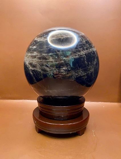 Cầu Đá Thạch Anh Đen Morion Quartz Tự Nhiên Cao Cấp - CĐ7200