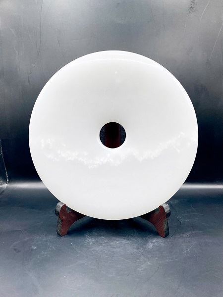 Đồng Điếu Ngọc Onyx Trắng Tự Nhiên 20cm - DDT880