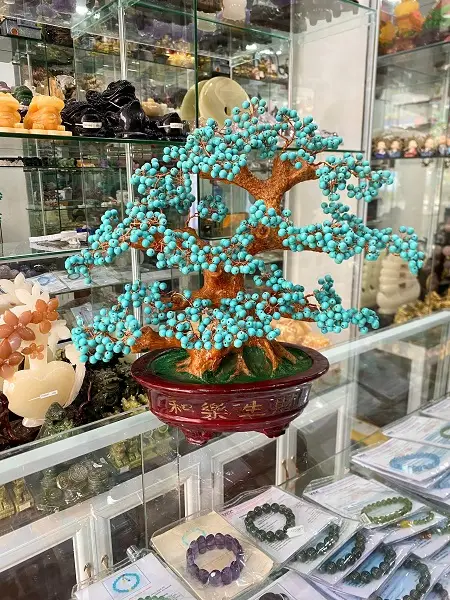 Cây Tài Lộc Ngọc Lam Turquoise Phong Thủy - CNL2180