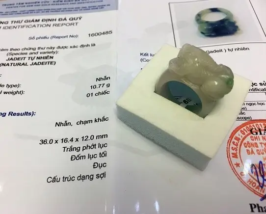 Nhẫn Tỳ Hưu Ngọc Phỉ Thúy Tự Nhiên - 1600485