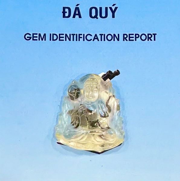 Phật Bản Mệnh (Tuổi Ngọ) - Đại Thế Chí Bồ Tát Đá Thạch Anh Vàng - DTCV790