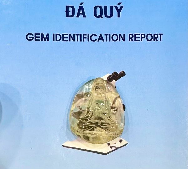 Phật Bản Mệnh (Tuổi Mùi, Tuổi Thân) - Như Lai Đại Nhật Bồ Tát Thạch Anh Vàng - NLV790