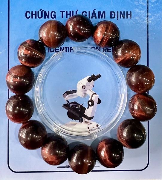 Vòng Đá Thạch Anh Mắt Hổ Đỏ Tự Nhiên - MHĐ16