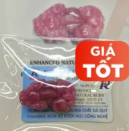 Tỳ Hưu Đá Ruby Tự Nhiên Cao Cấp - 160953