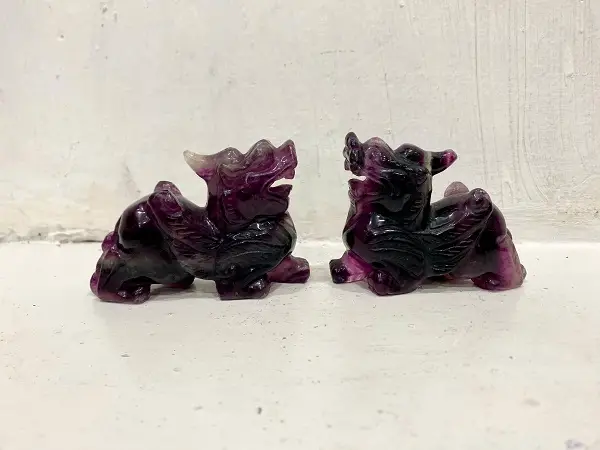 Tỳ Hưu Đá Fluorite Tự Nhiên - THFL1980