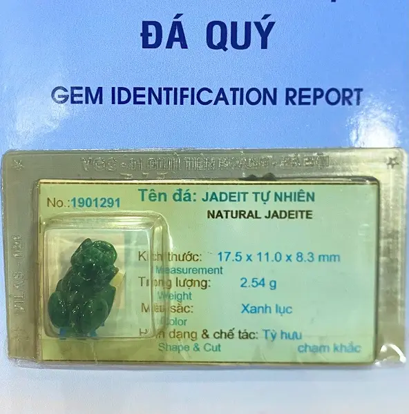 Tỳ Hưu Ngọc Phỉ Thúy Tự Nhiên Cao Cấp - 1901291