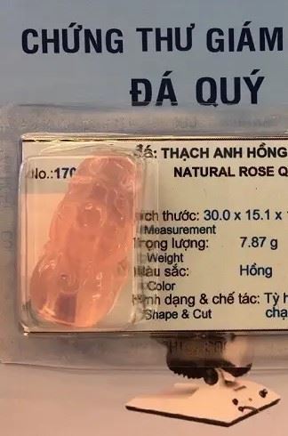 Tỳ Hưu Thạch Anh Hồng VIP Tự Nhiên - 1701009