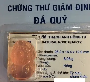 Tỳ Hưu Thạch Anh Hồng VIP Tự Nhiên - 1701023