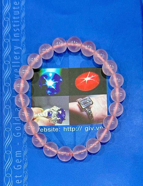 Vòng Đá Thạch Anh Hồng Vip Tự Nhiên Cao Cấp - 264688