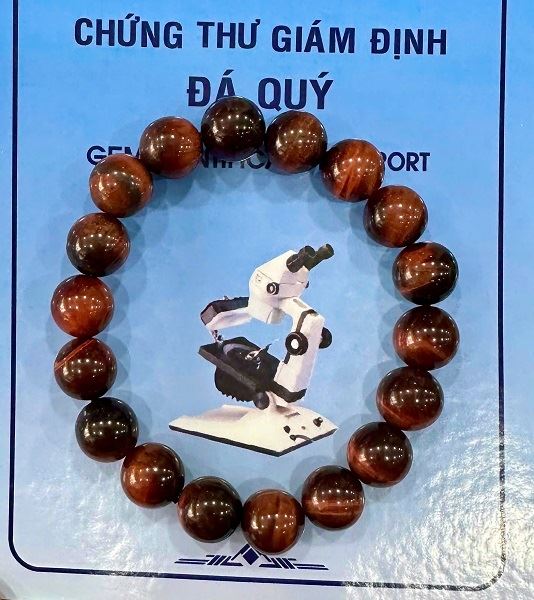 Vòng Đá Thạch Anh Mắt Hổ Đỏ Tự Nhiên - MHĐ10