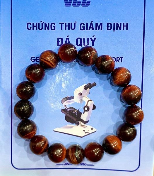 Vòng Đá Thạch Anh Mắt Hổ Đỏ Tự Nhiên - MHĐ12