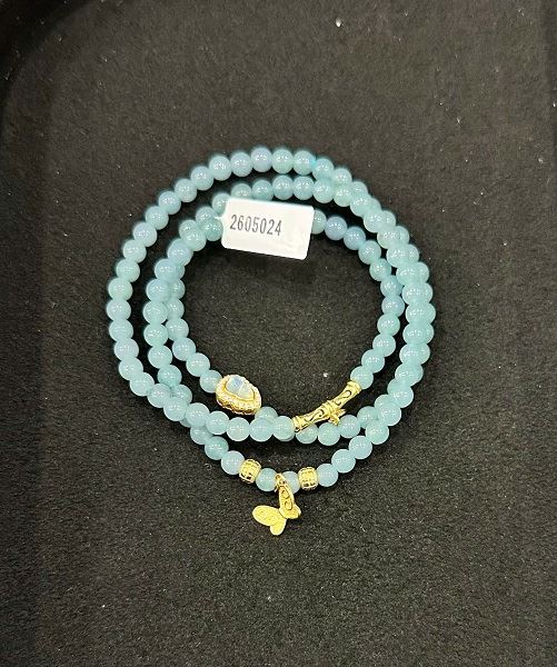 Vòng Tay Ngọc Phỉ Thúy Lam Môn Tự Nhiên Cao Cấp - 2605024