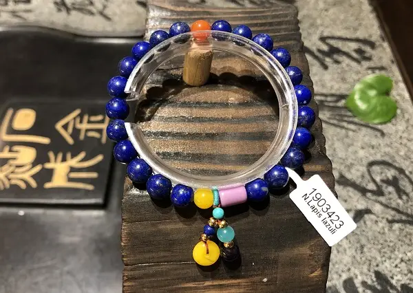 Vòng Đá Thanh Kim(Lapis Lazuli) Tự Nhiên Cao Cấp - 1903423