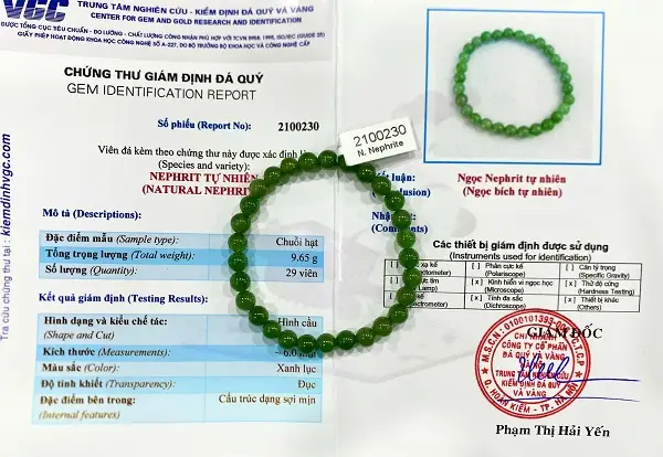 Vòng Đá Ngọc Bích Tự Nhiên Cao Cấp - 2100230