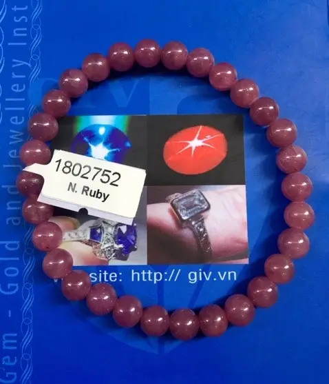 Vòng Đá Ruby Đỏ Tự Nhiên Cao Cấp - 1802752