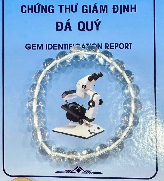 Vòng Đá Thạch Anh Trắng Tự Nhiên 8 ly - VTAT8