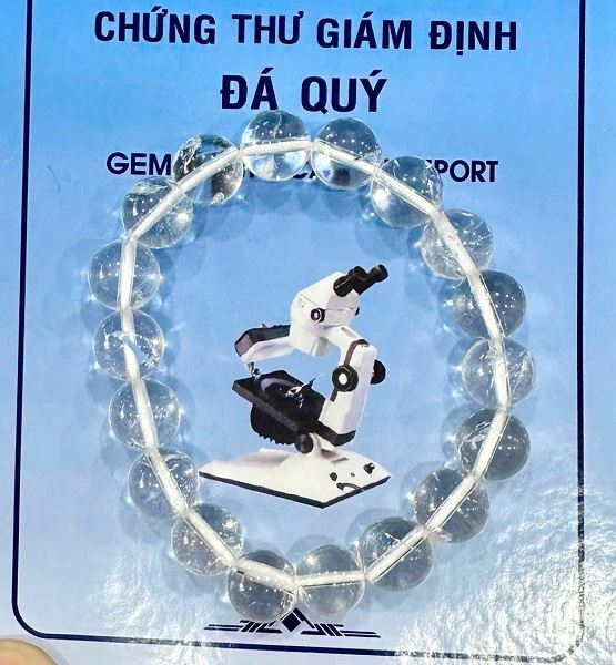 Vòng Đá Thạch Anh Trắng Tự Nhiên 10 ly - VTAT10