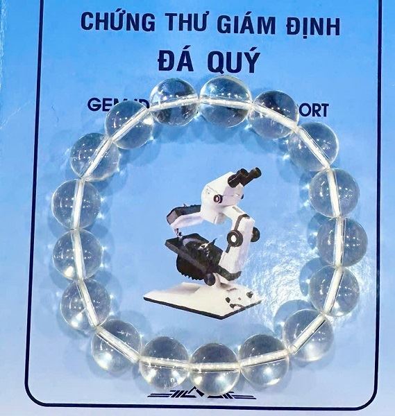 Vòng Đá Thạch Anh Trắng Tự Nhiên 12 ly - VTAT12