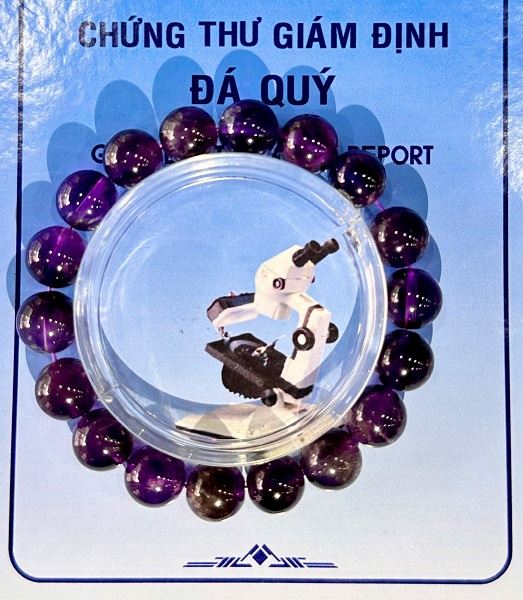 Vòng Tay Đá Thạch Anh Tím Đậm 10 Ly Tự Nhiên - VTĐ10