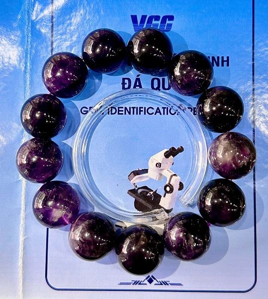 Vòng Tay Đá Thạch Anh Tím Đậm 18 Ly Tự Nhiên - VTĐ18