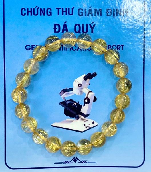 Vòng Đá Thạch Anh Tóc Vàng Tự Nhiên Cao Cấp - VTV3500