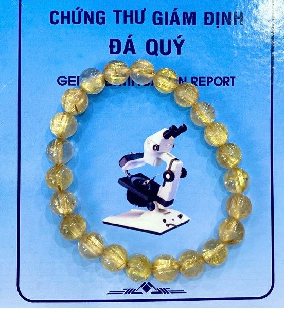 Vòng Đá Thạch Anh Tóc Vàng Tự Nhiên Cao Cấp - VTV2880